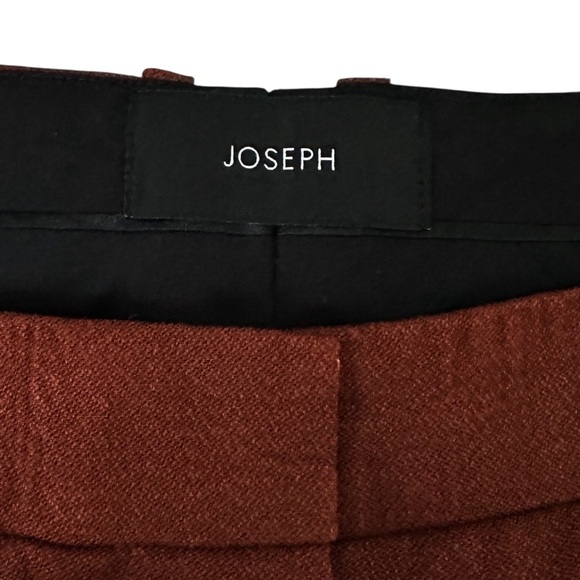 JOSEPH Trina Crepe Linen Stretch Straight Leg Ankle Pant Size FR 42 US 10 - Picture 3 of 10